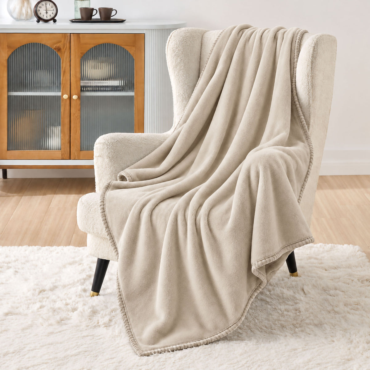 Coperta Plaid in Pile Tinta Unita 250g/m² per divano letto in varie misure 7182
