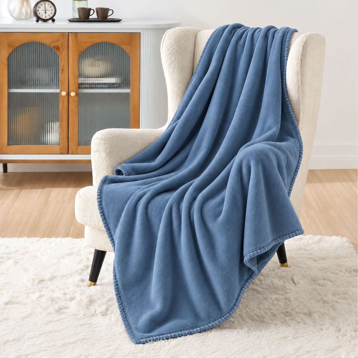 Coperta Plaid in Pile Tinta Unita 250g/m² per divano letto in varie misure 7182