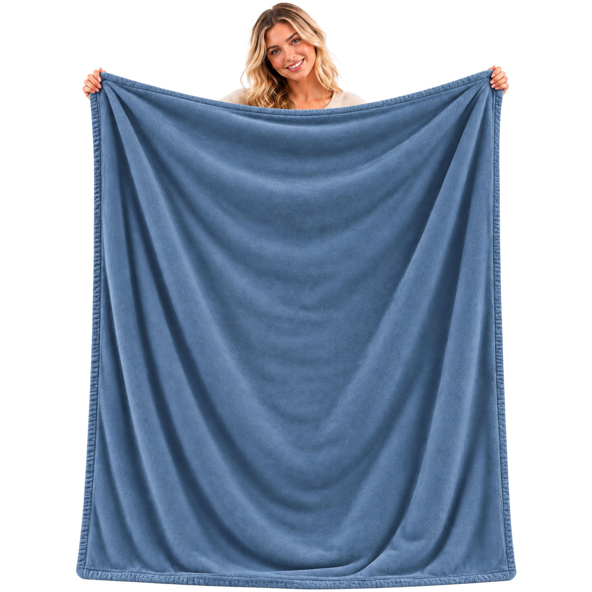 Coperta Plaid in Pile Tinta Unita 250g/m² per divano letto in varie misure 7182