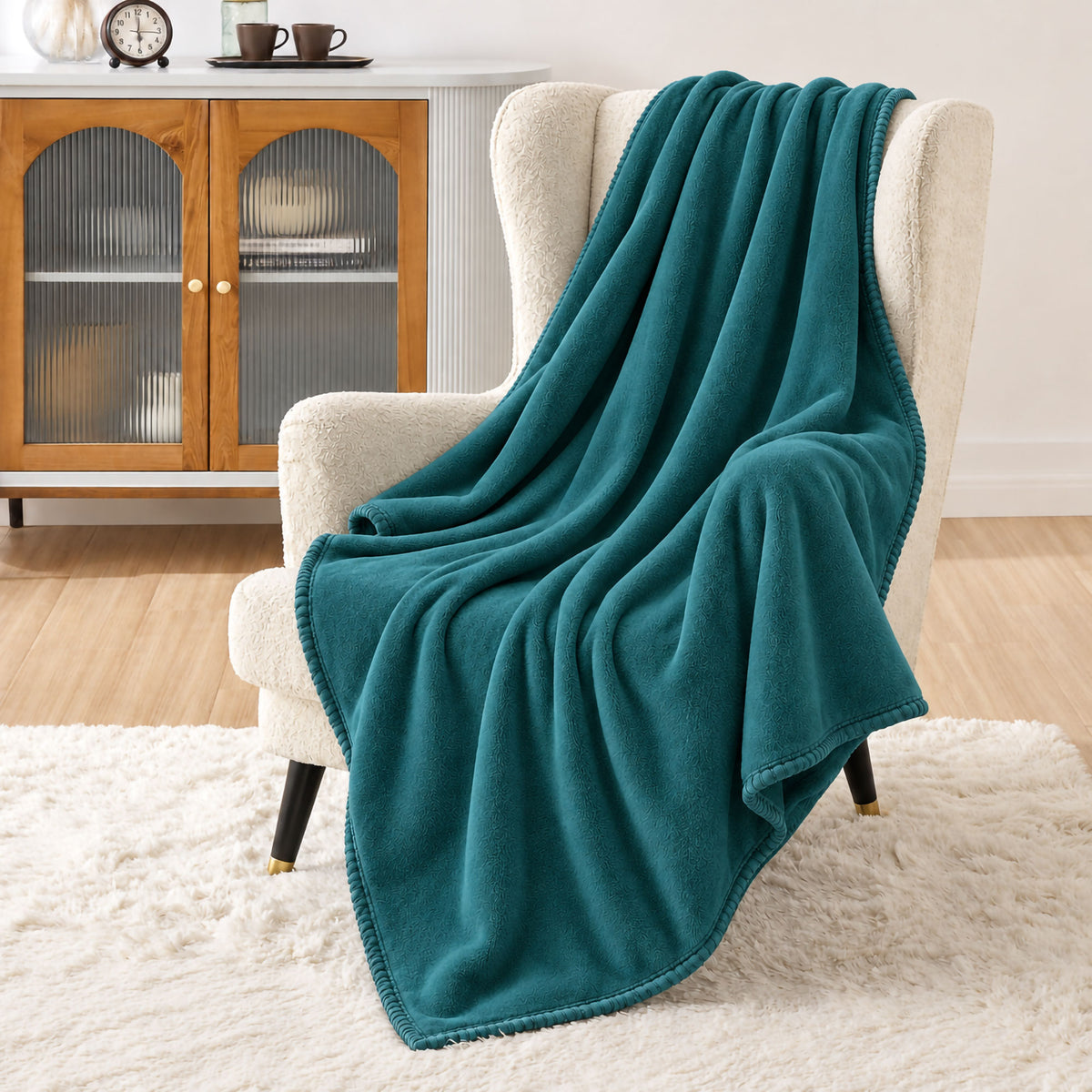 Coperta Plaid in Pile Tinta Unita 250g/m² per divano letto in varie misure 7182