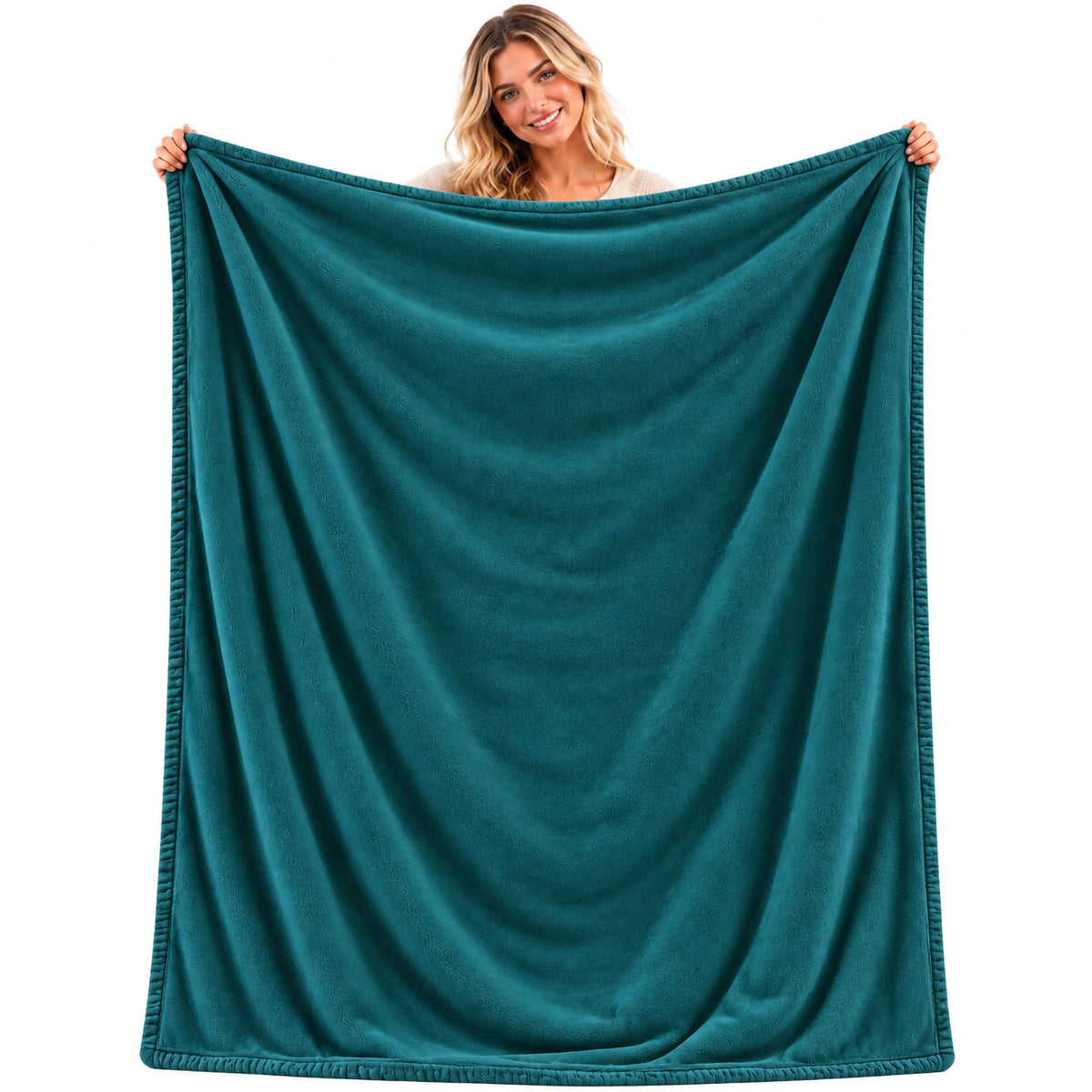 Coperta Plaid in Pile Tinta Unita 250g/m² per divano letto in varie misure 7182