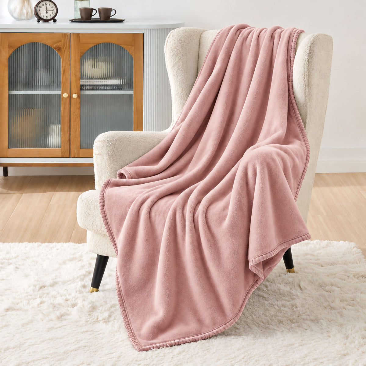 Coperta Plaid in Pile Tinta Unita 250g/m² per divano letto in varie misure 7182