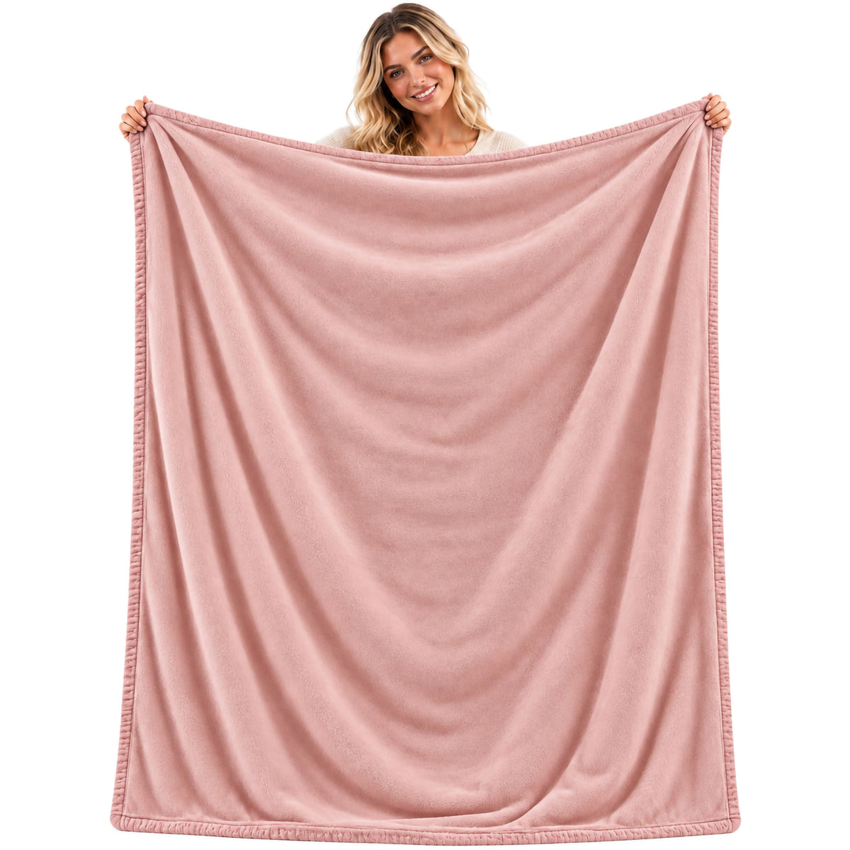 Coperta Plaid in Pile Tinta Unita 250g/m² per divano letto in varie misure 7182