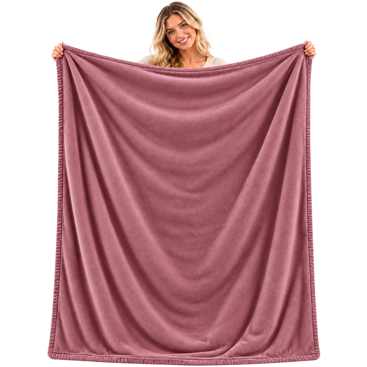 Coperta Plaid in Pile Tinta Unita 250g/m² per divano letto in varie misure 7182